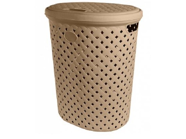 Корзина для белья Plast Team Rattan 42л 415*330*510 мм шоколадный моко PT408711015